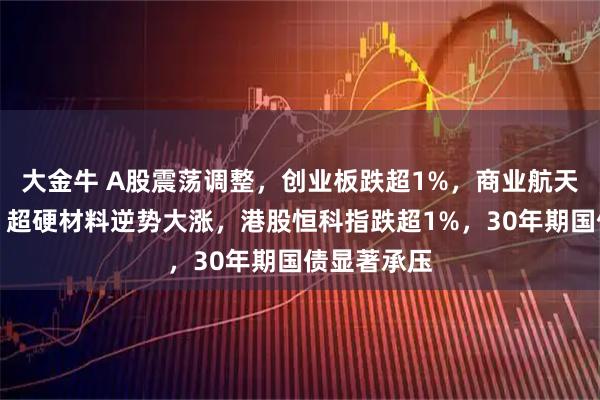 大金牛 A股震荡调整，创业板跌超1%，商业航天表现分化，超硬材料逆势大涨，港股恒科指跌超1%，30年期国债显著承压